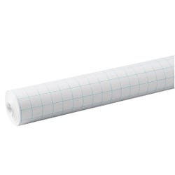 Pacon Paper Grid Roll with 1 inch Grid Rule, 34-1/2 in x 200 ft, White