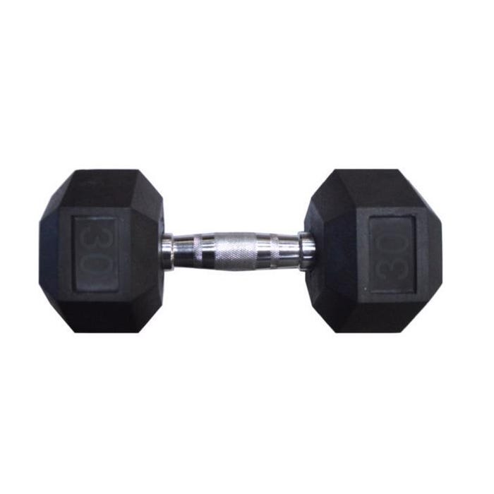 Image for Hex Rubber Dumbbells, 30 Pounds from School Specialty
