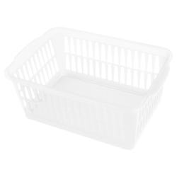 Storex Supply Basket, 11-4/5 x 7-9/10 x 4-1/3 Inches, White, Pack of 12 2133408