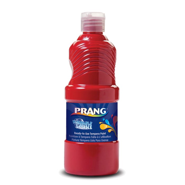 Prang Ready-to-Use Washable Tempera Paint, Quart, Red