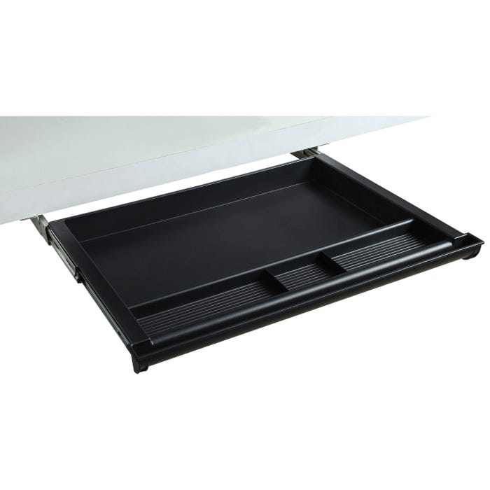 Lorell Laminate Desk 4-compartment Drawer -- Workstation Drawer, 4-Compartment, 20-1/2"x16", Black