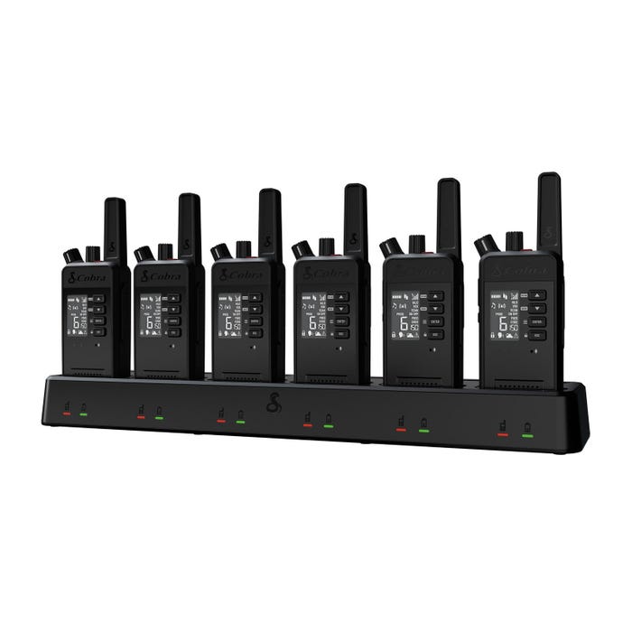 Cobra Performa 450 2-Way LMR Radio with LCD Screen, 6-Channels, Pack of 6