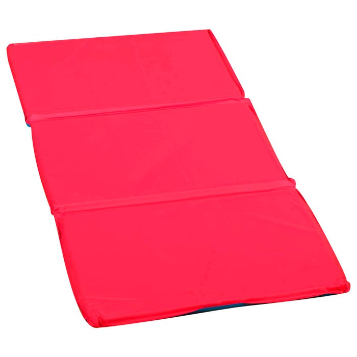 Angeles 3-Fold Nap Mat 1 Inch, 48 x 24 x 1 Inches, Red/Blue