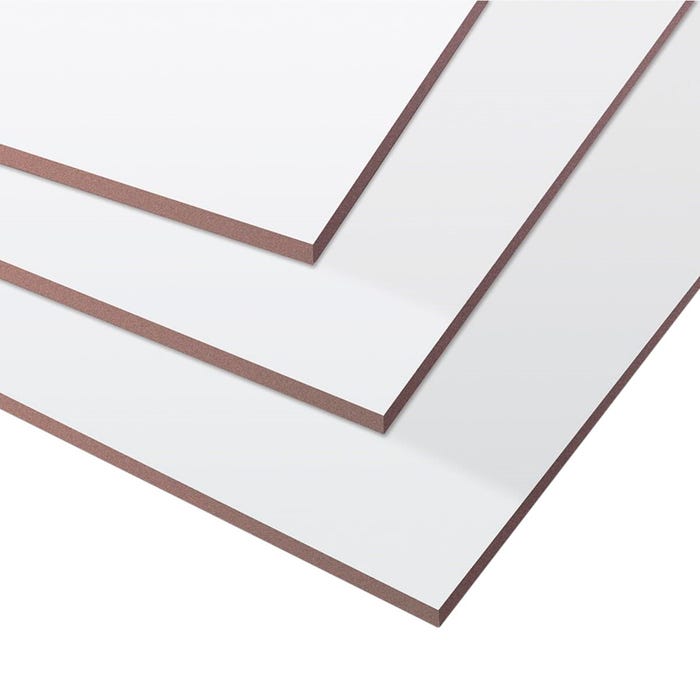 MooreCo Porcelain Steel Marker Board, 1/2 inch MDF Foil Back, 4 x 16 feet