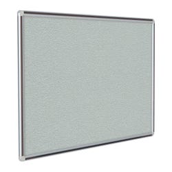 Ghent DecoAurora Vinyl Bulletin Board, Satin with Black Inlay Aluminum Frame, 6 x 4 Feet 2135020