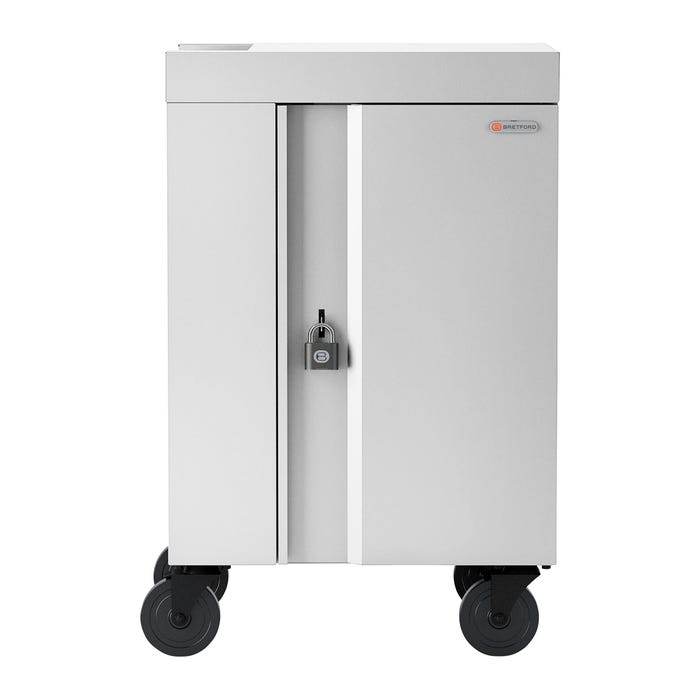 Bretford CUBE Cart Mini Pre-Wired, 20 USB-C Power Adapters