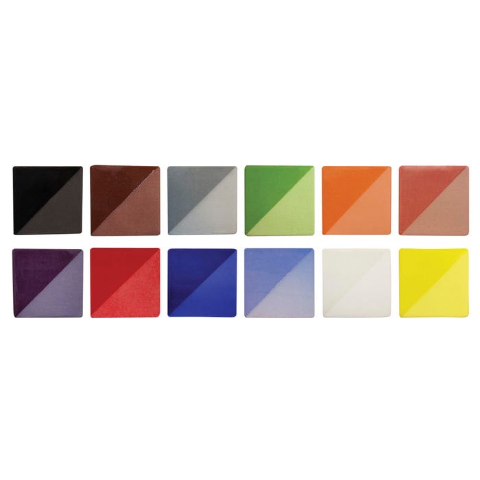 Speedball Underglaze Set, Pint, Assorted Colors, Set of 12