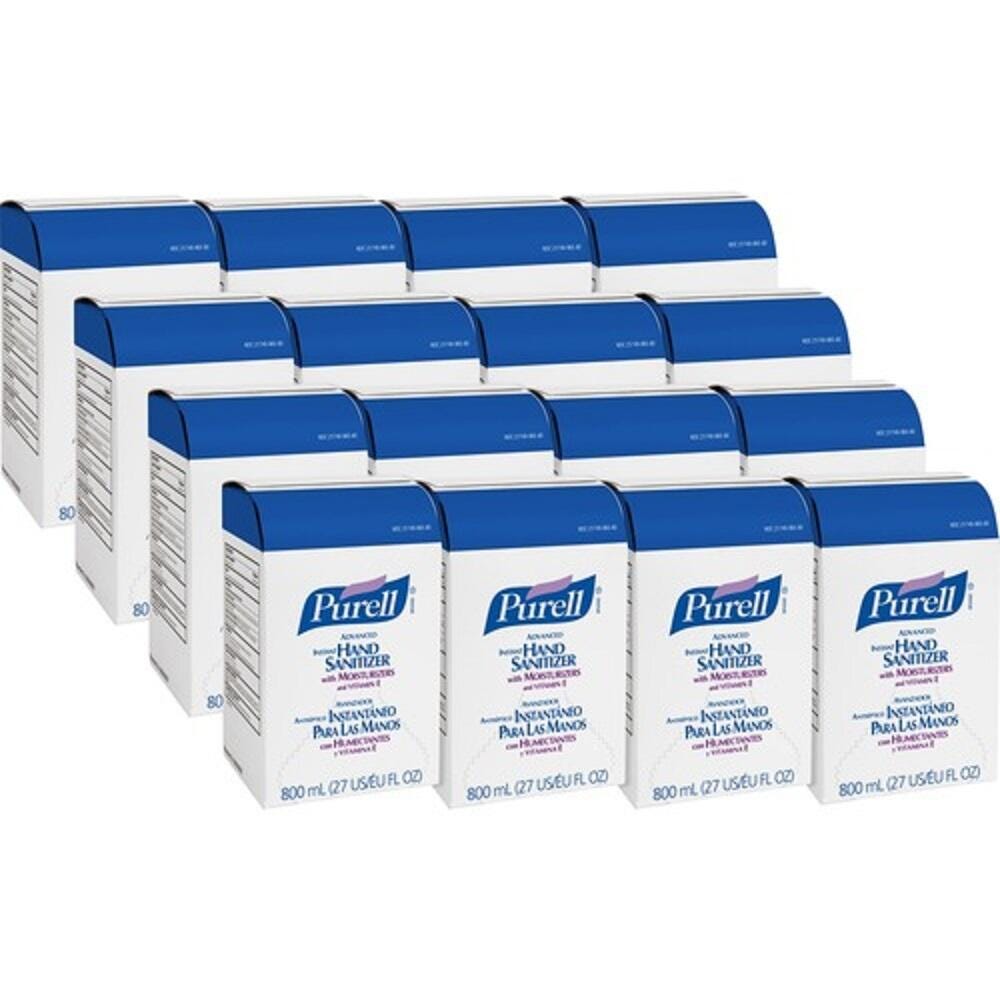 Purell Instant Hand Sanitizer Refill for Bag-in-Box Dispensing System, 800 mL, Citrus, Clear, Ethyl Alcohol, Isopropanol 1116637