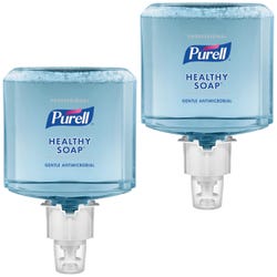 Purell ES4 0.5Pct BAK Antimicrobl Foam Soap -- Soap Refills, Foam, f/ES4 Dispenser, 1200ml, 2/CT, Blue, Item Number 2009743