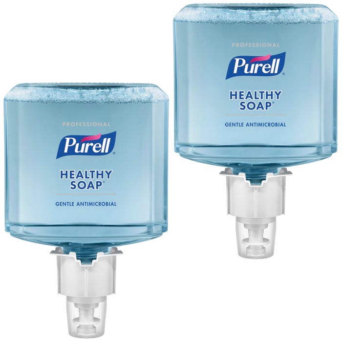 Purell ES4 Antimicrobial Foam Soap Refills, 1200 mL, Light Fragrance, Pack of 2
