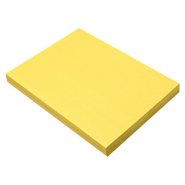 Prang Medium Weight Construction Paper, 9 x 12 Inches, Yellow, Pack of 100