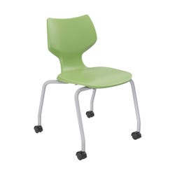 Smith System Flavors Mobile Stack Chair, 18-Inch Seat Height, Platinum Frame