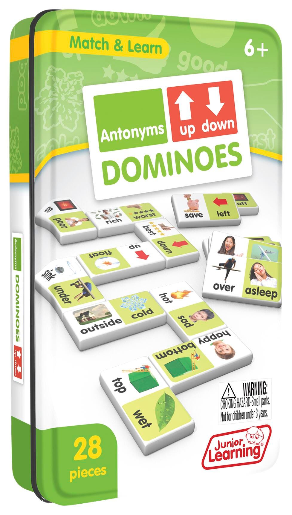 Junior Learning Dominoes Antonyms, Grades 1 to 4, Item Number 2099070