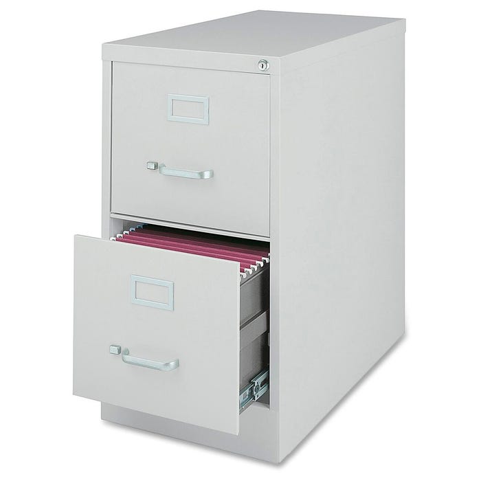 Lorell Commercial Grade Putty Vertical Files, 2-Drawer, Legal, 18 x 26-1/2 x 28-3/8 Inches
