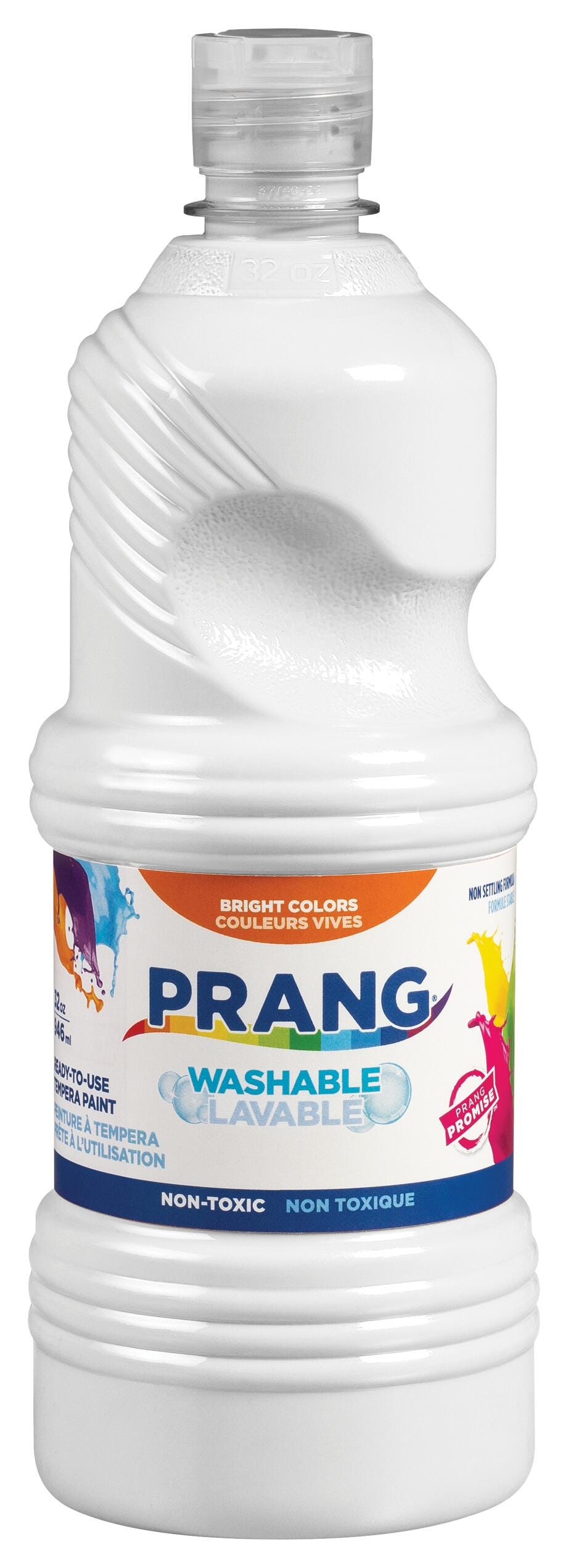 Prang Ready-to-Use Washable Tempera Paint, Quart, White Item Number 397796