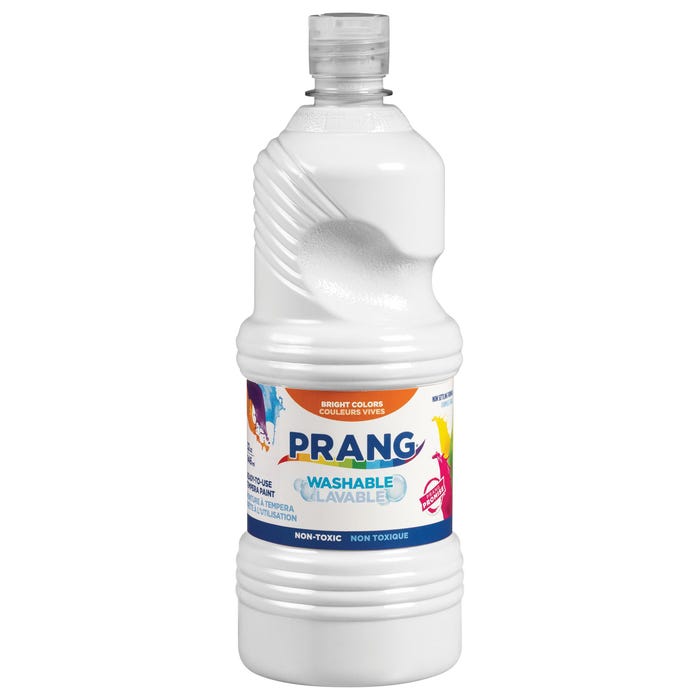 Prang Ready-to-Use Washable Tempera Paint, Quart, White
