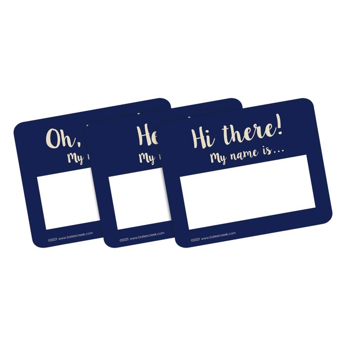 Barker Creek Name Tags, Oh, Hello!, 3-1/2 x 2-3/4 Inches, Set of 45