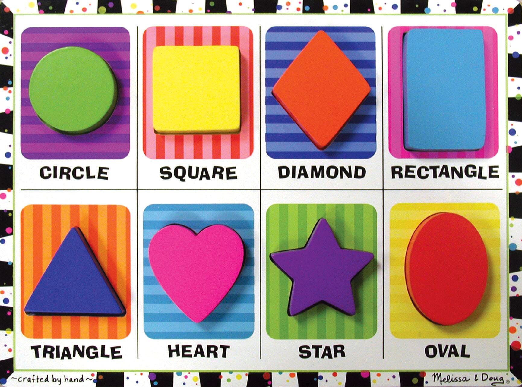 Melissa & Doug Shapes Chunky Puzzle, Item Number 082698