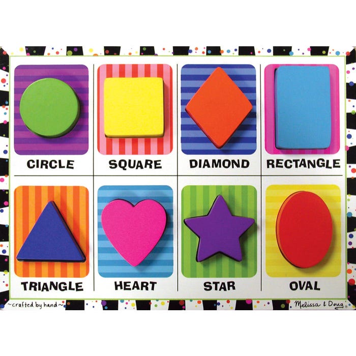 Melissa & Doug Shapes Chunky Puzzle
