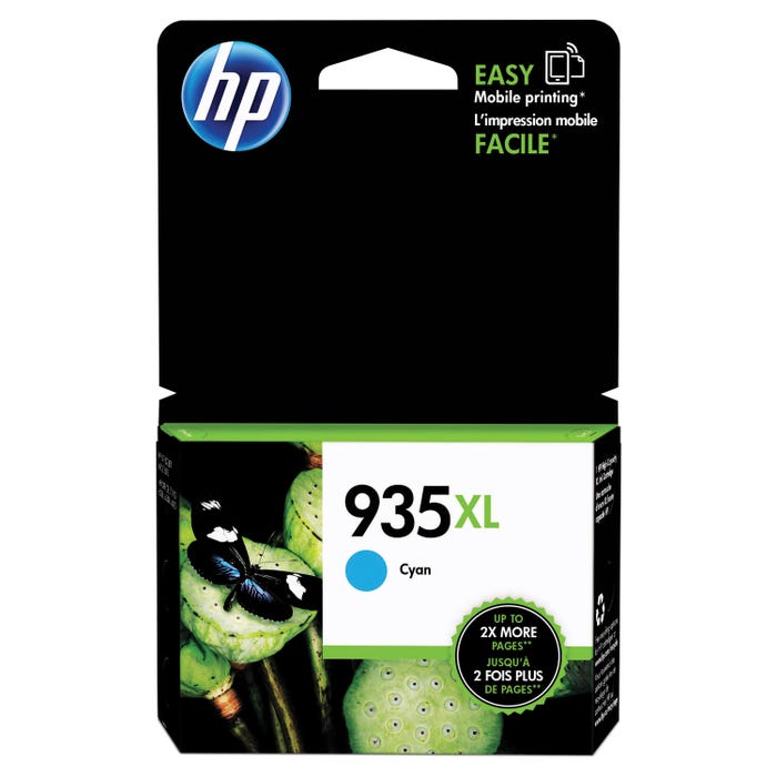 HP 935XL Ink Cartridge, C2P24AN, Cyan