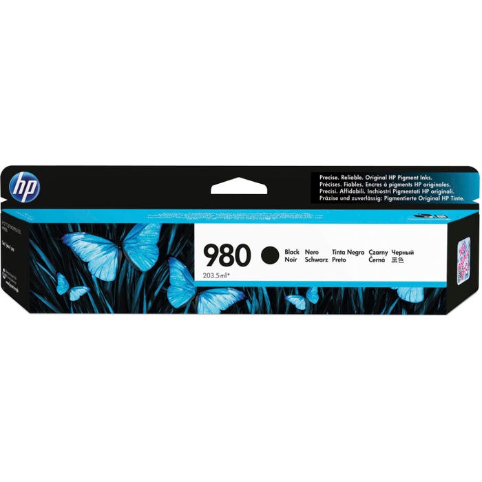 HP 980 Ink Toner Cartridge, D8J10A, Black