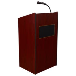 Oklahoma Sound Aristocrat Full Floor Lectern with Sound, 25 x 20 x 46 Inches 4001883