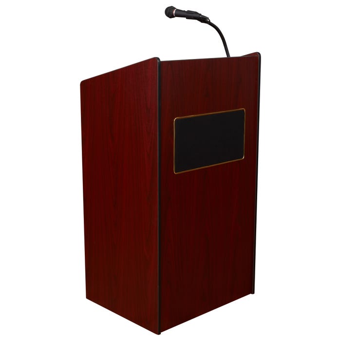 Oklahoma Sound Aristocrat Full Floor Lectern with Sound, 25 x 20 x 46 Inches