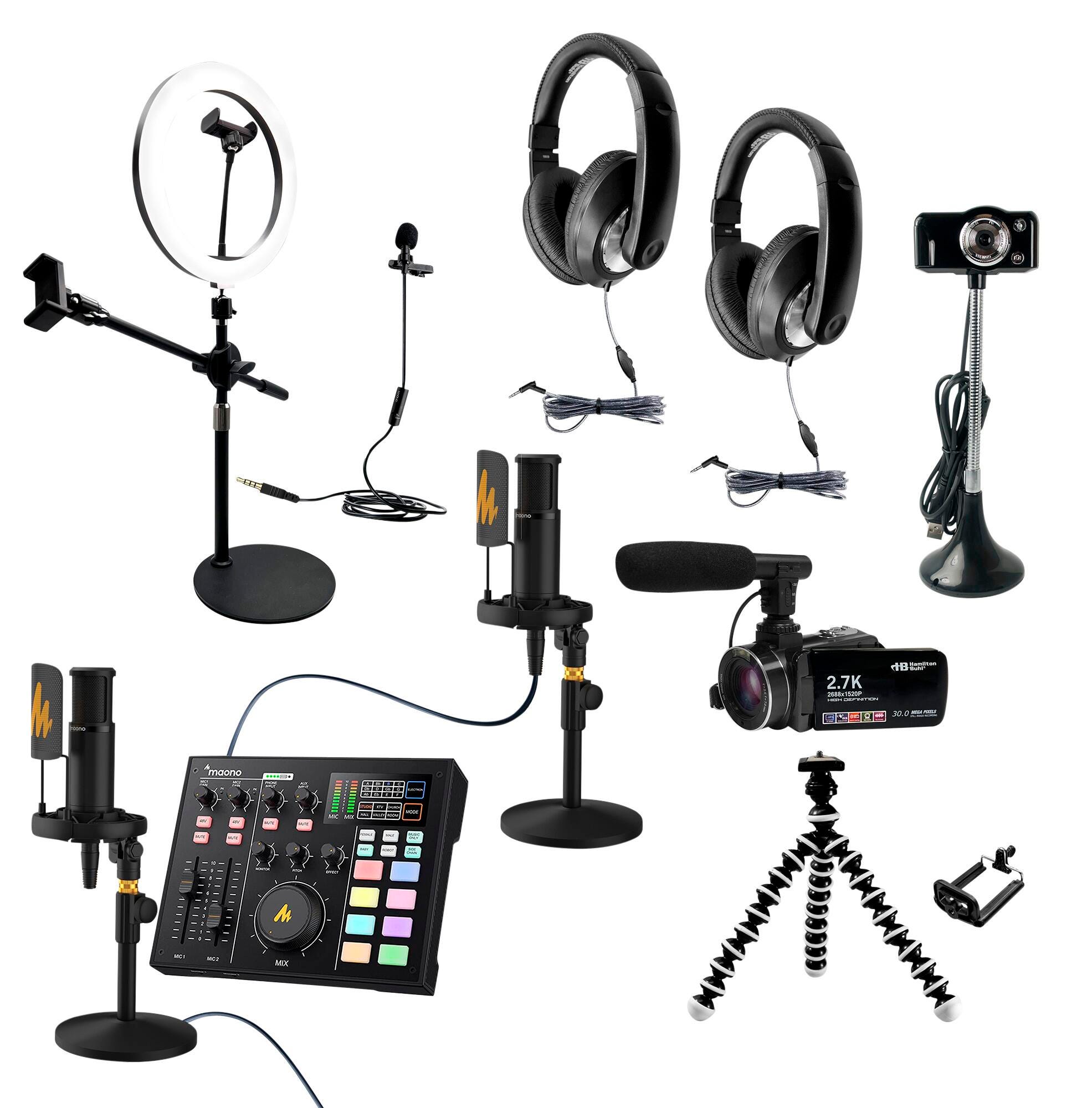 Image for HamiltonBuhl Media Production Studio Ultra Interview Kit #3 from School Specialty