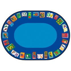 Carpets for Kids Premium Reading by The Book Carpet, Oval 4002335