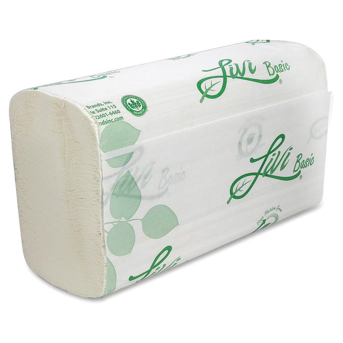 Solaris Paper Multifold Paper Towels, 1-Ply, White, Pack of 16
