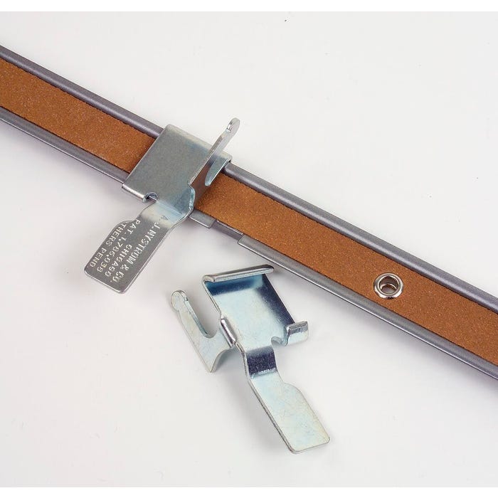 Nystrom Map Rail with Tan Cork Insert, 1 in X 6 ft, Steel Trim