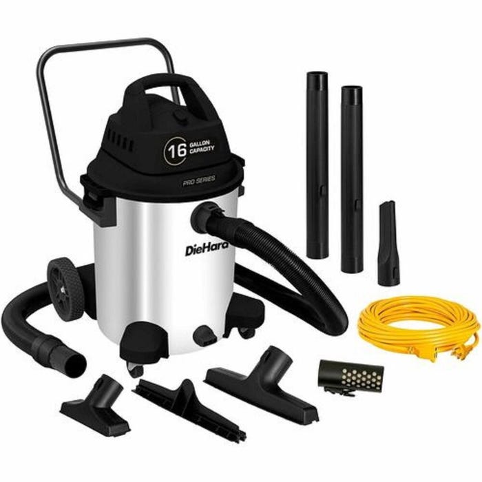 DieHard Pro Series Wet/Dry Vacuum, 16 Gallon, 6-1/2 Peak Horsepower