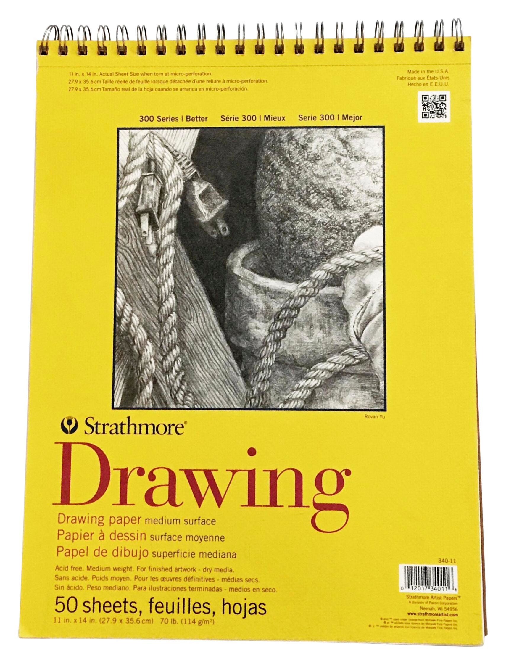 Image for Strathmore 300 Series Drawing Pad, 11 x 14 Inches, 70 lb, 50 Sheets from School Specialty