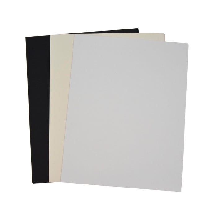 Sax Special Melton Mount Board, 22 x 28 Inches, Black/White, Pack of 20