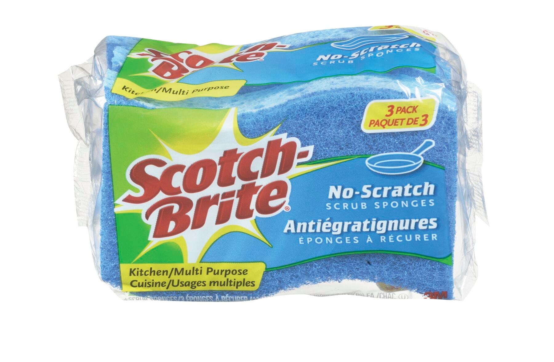 Image for Scotch-Brite Non Scratch Scrub Sponge, Blue, Pack of 3 from School Specialty