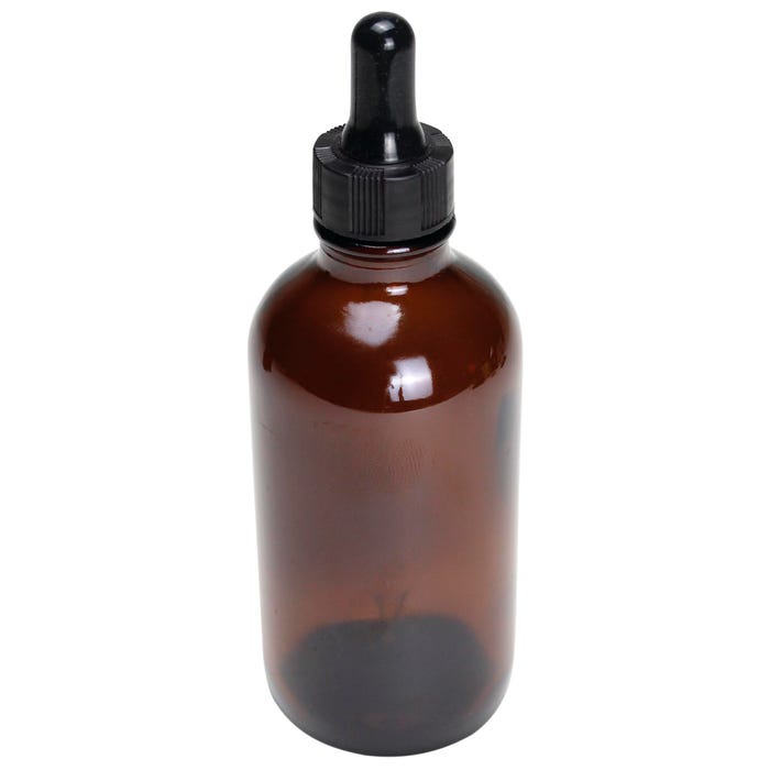 United Scientific Boston Round Amber Flint Bottles, 120 mL, Pack of 12