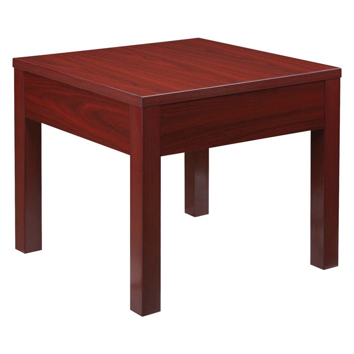 Lorell Occasional Corner Table, 24 x 24 x 20 Inches, Mahogany