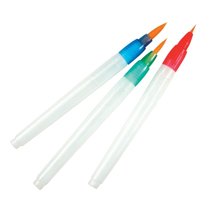 Royal & Langnickel Aqua-Flo Watercolor Brushes, Assorted Sizes, Set of 3
