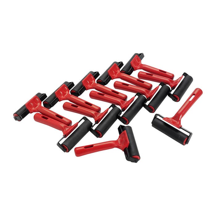 Jack Richeson Hard Rubber Brayers, 4 Inches, Set of 12