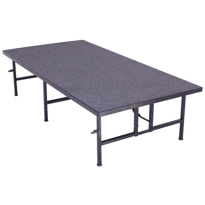 AmTab Fixed Height 1 Level Stage, Carpet Deck