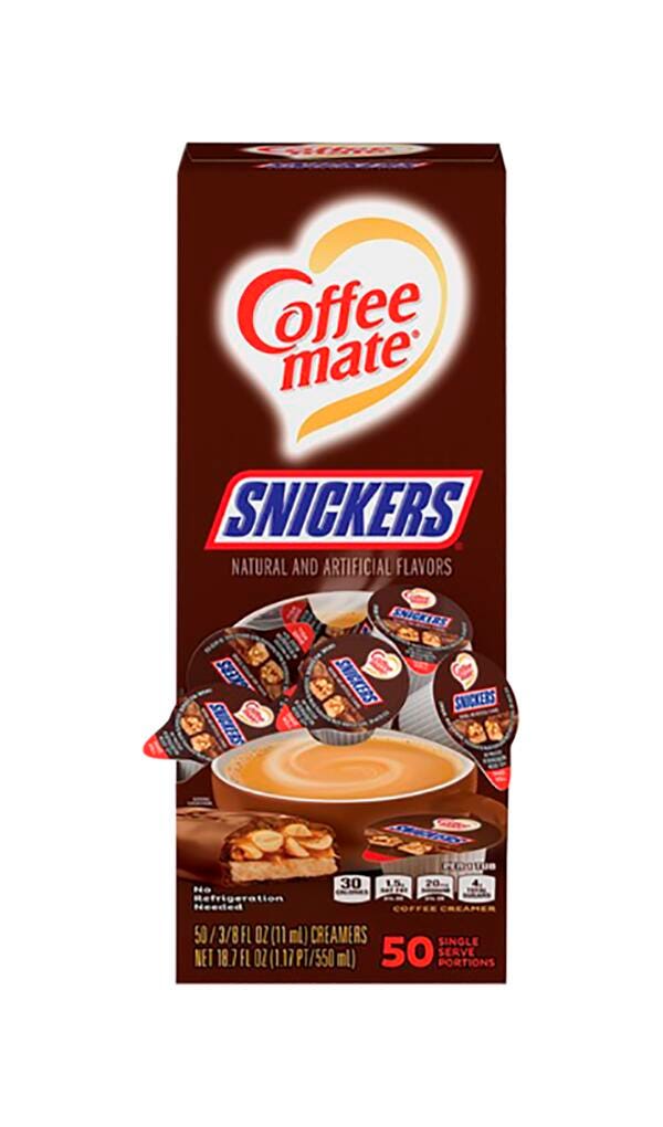 Coffee mate Creamer Snickers Flavor Singles, Item Number 2050498