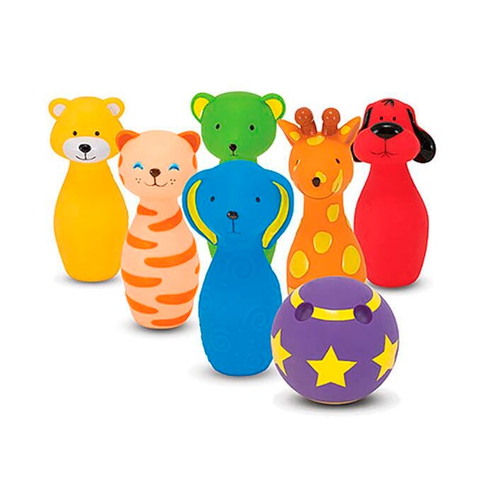 Melissa & Doug K's Kids Bowling Friends Playset, 7 Pieces