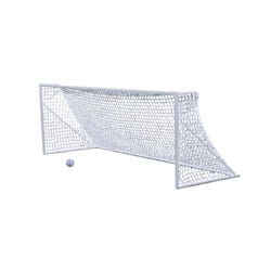 Jaypro Nova Club Soccer Goals with Nets, 6 x 4-1/2 Feet, 2 Goals and 2 Nets, Item Number 1404543