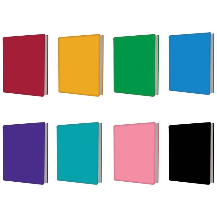Kittrich Stretchable Fabric Book Cover, Assorted Fashion Colors, Pack of 24