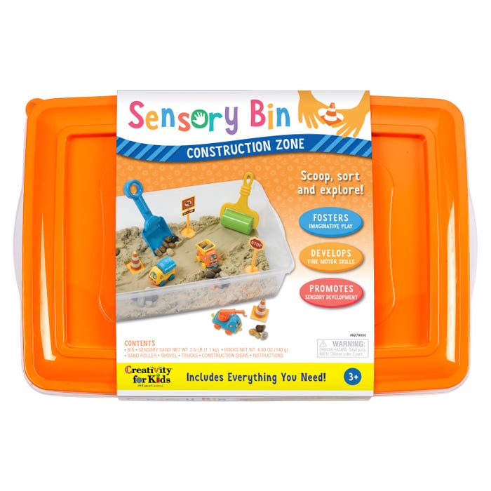 Creativity for Kids Sensory Bin, Construction Zone