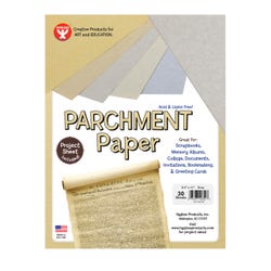 Hygloss Parchment Paper, 8-1/2 x 10 Inches, Gray, Pack of 30 2150645