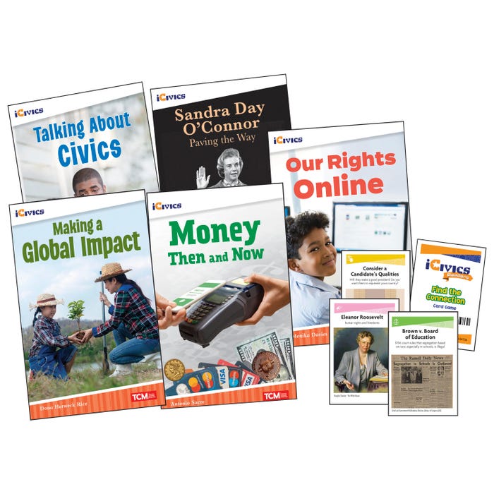 Teacher Created Materials Community & Social Awareness Book Set and Game Cards, Grade 5, Set of 6