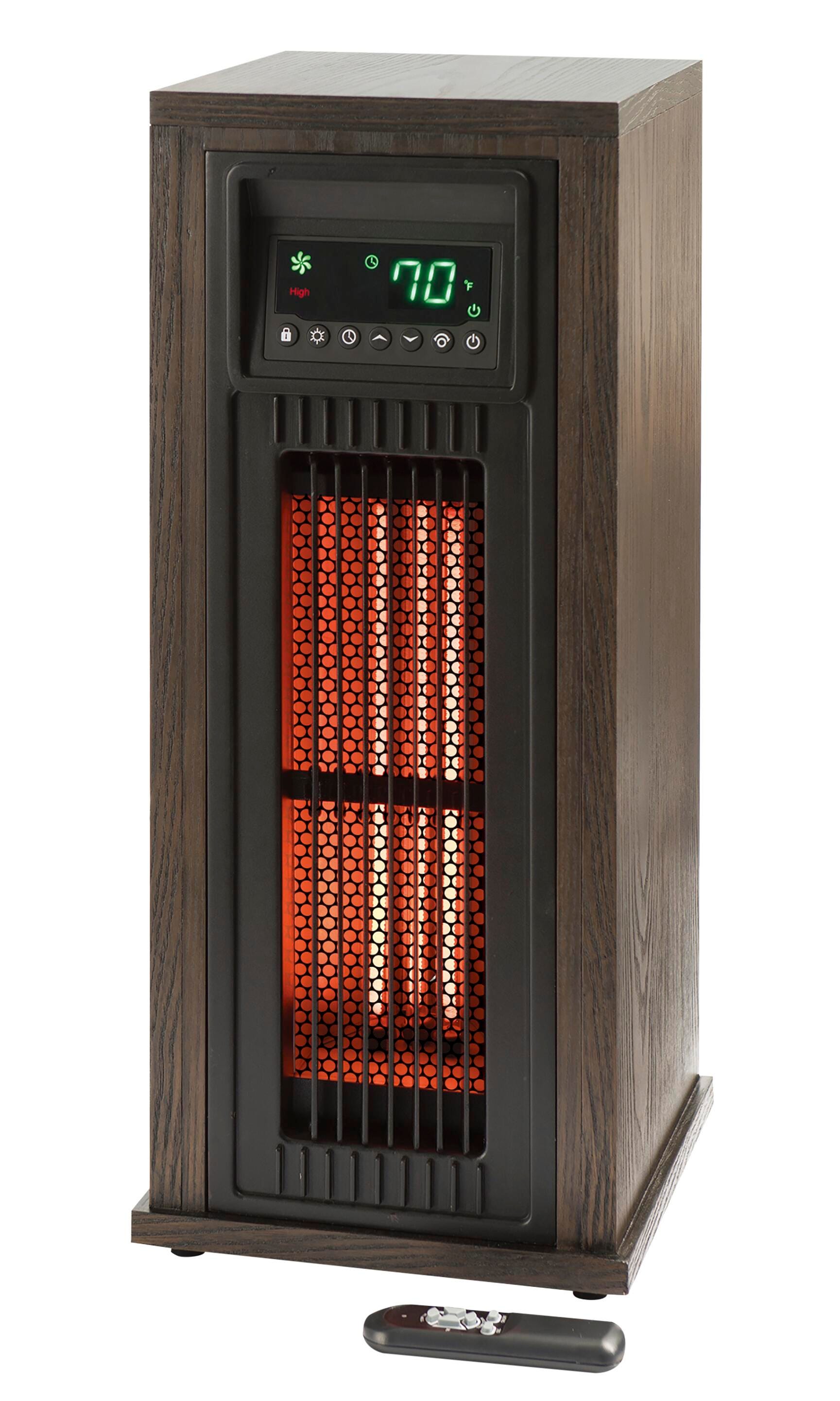 Image for LifeSmart 23 Inch Tower Heater with Oscillation, Brown from School Specialty