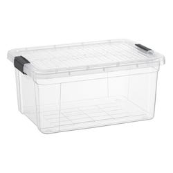 Superio Brand Deep Plastic Storage Container, 7 Quarts, Clear 2145805