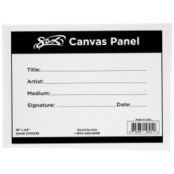 Sax Genuine Canvas Panel, 18 x 24 Inches, White, Item Number 2105328